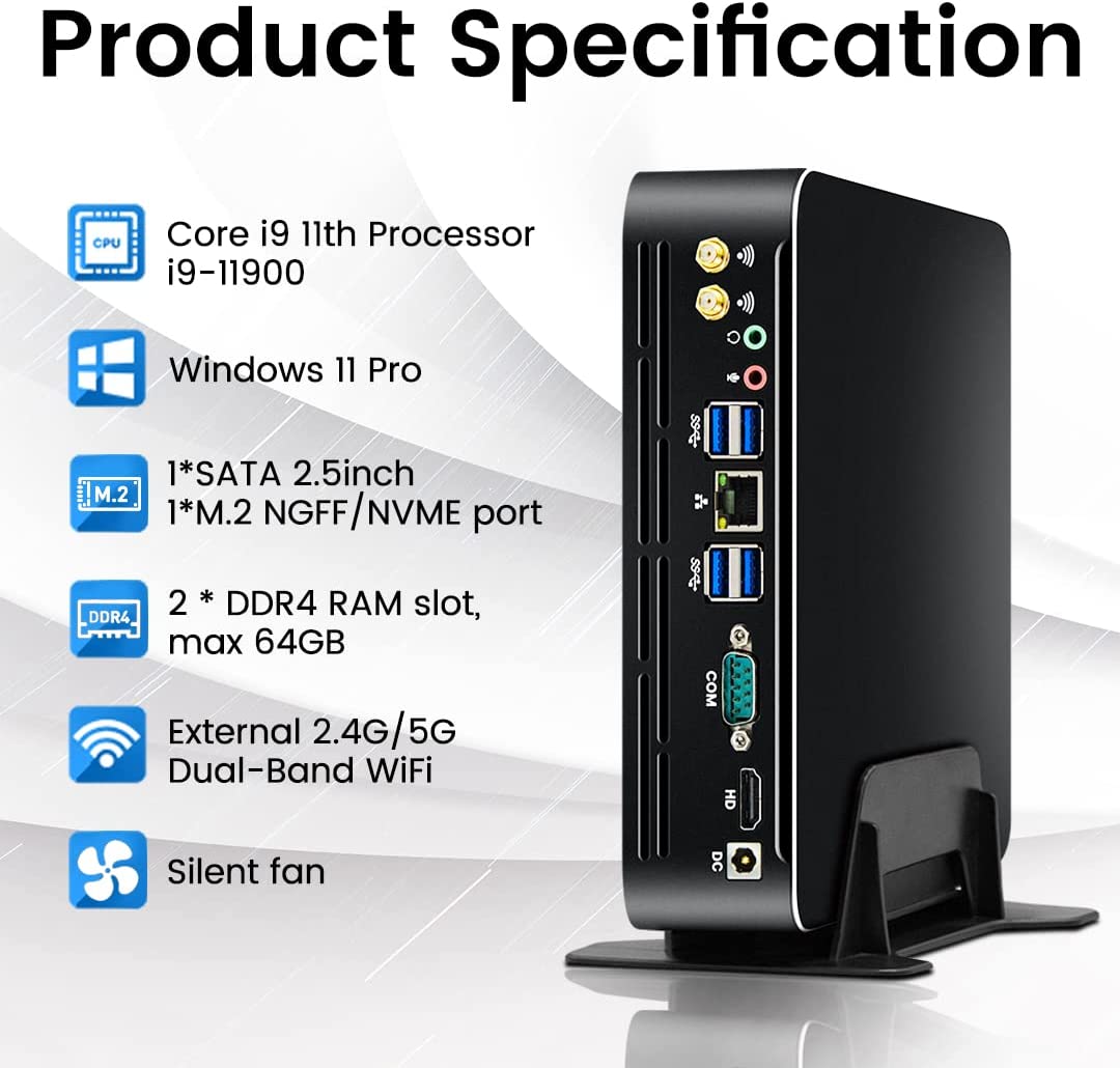 Intel Cpu Core I9 - Mini PC Partaker 11e génération Intel