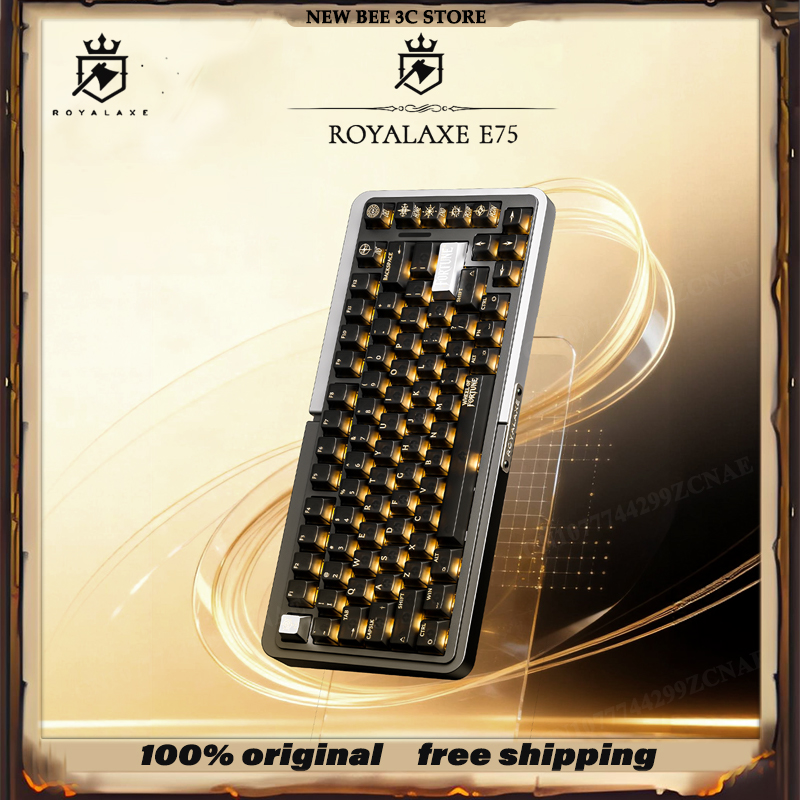 Gaming Keyboard Hall Effect Switches - Royalaxe E75 HE coque en aluminium