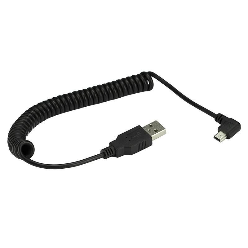 MINI ressort coudé à gauche ou - Coiled Usb Cable avis et prix