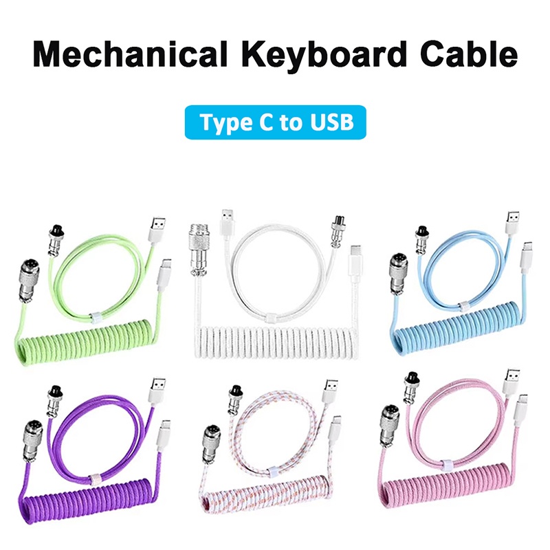 Câble enroulé pour clavier méc - Coiled Usb Cable avis et prix