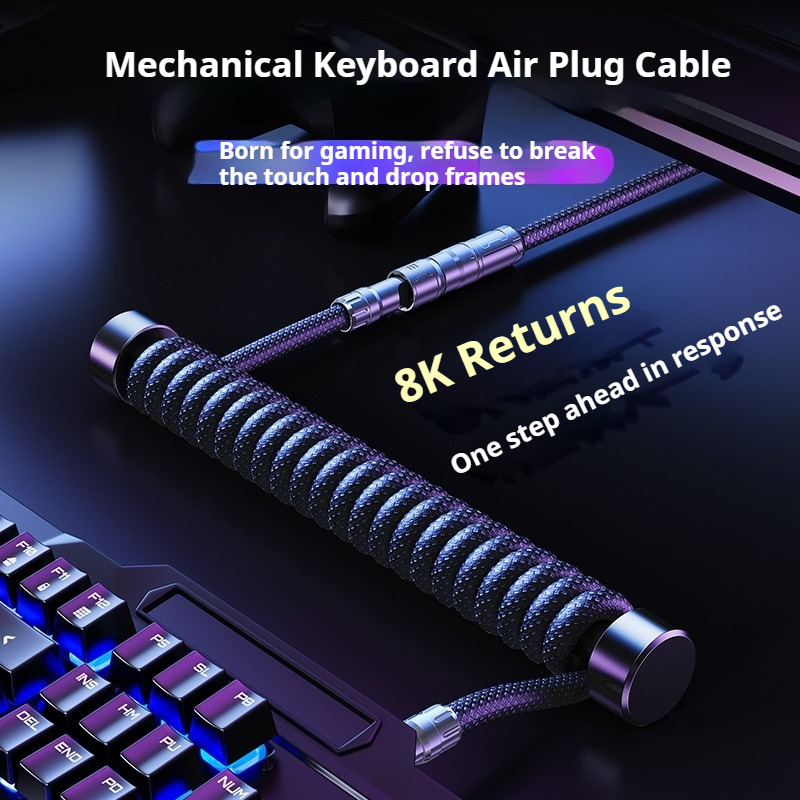 Câble de clavier enroulé Eary  - Coiled Usb Cable avis et prix