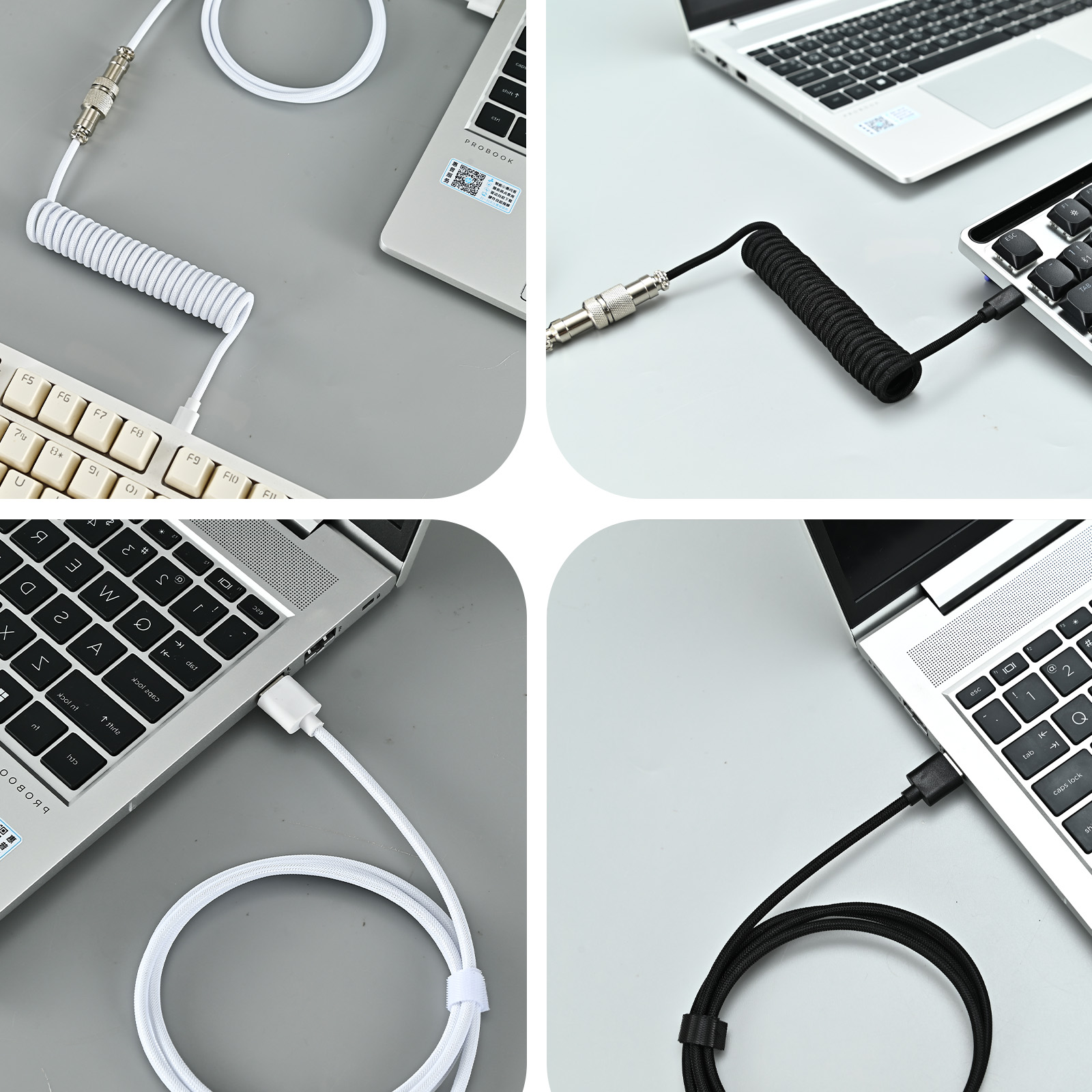 Câble USB Type C pour clavier  - Coiled Usb Cable avis et prix