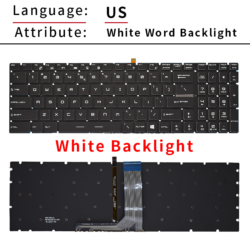 Clavier rétroéclairé US/RU/SP/ - Gaming Keyboard Backlit avis et prix
