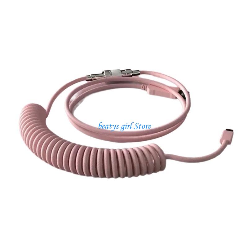 Câble USB type C enroulé C7AB  - Coiled Usb Cable avis et prix