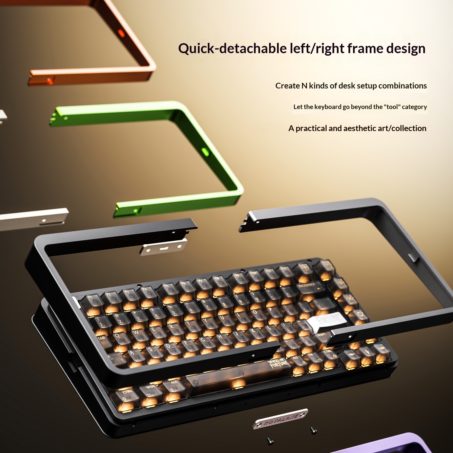 Royalaxe E75 HE coque en alumi - Gaming Keyboard Hall Effect Switches avis et prix